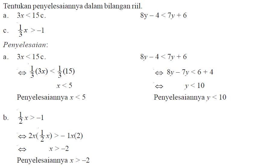 Detail Contoh Soal Pertidaksamaan Nomer 40