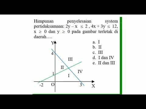 Detail Contoh Soal Pertidaksamaan Linear Dua Variabel Nomer 25