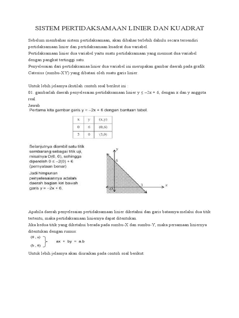 Detail Contoh Soal Pertidaksamaan Linear Dua Variabel Nomer 56