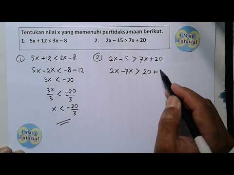 Detail Contoh Soal Pertidaksamaan Linear Satu Variabel Nomer 17
