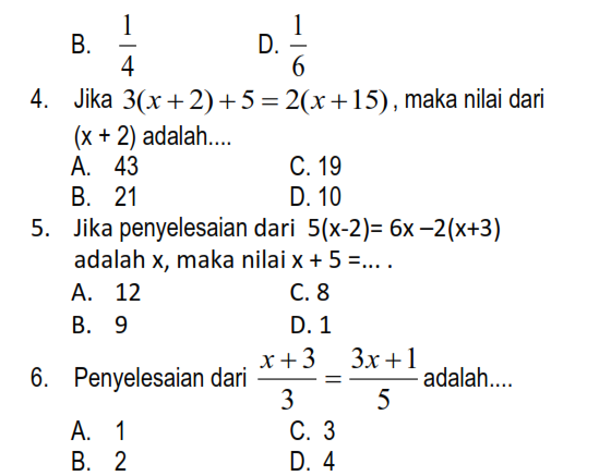 Detail Contoh Soal Pertidaksamaan Linear Satu Variabel Nomer 35