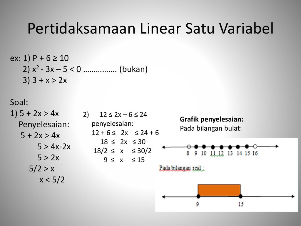 Detail Contoh Soal Pertidaksamaan Linear Satu Variabel Nomer 42