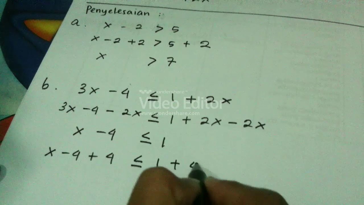 Detail Contoh Soal Pertidaksamaan Linear Satu Variabel Nomer 9