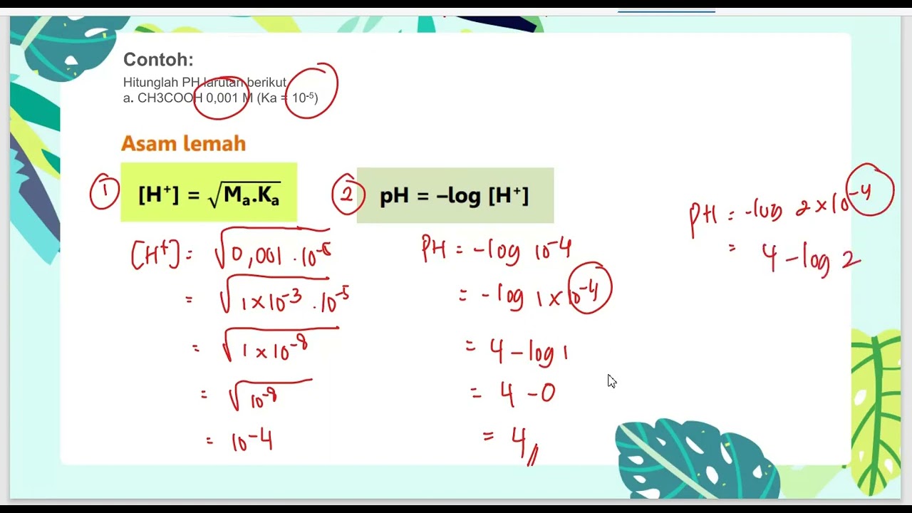 Detail Contoh Soal Ph Asam Lemah Nomer 13