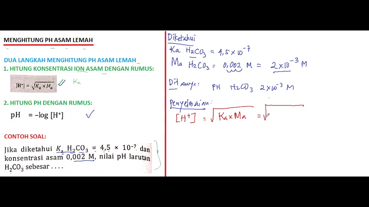 Detail Contoh Soal Ph Asam Lemah Nomer 17