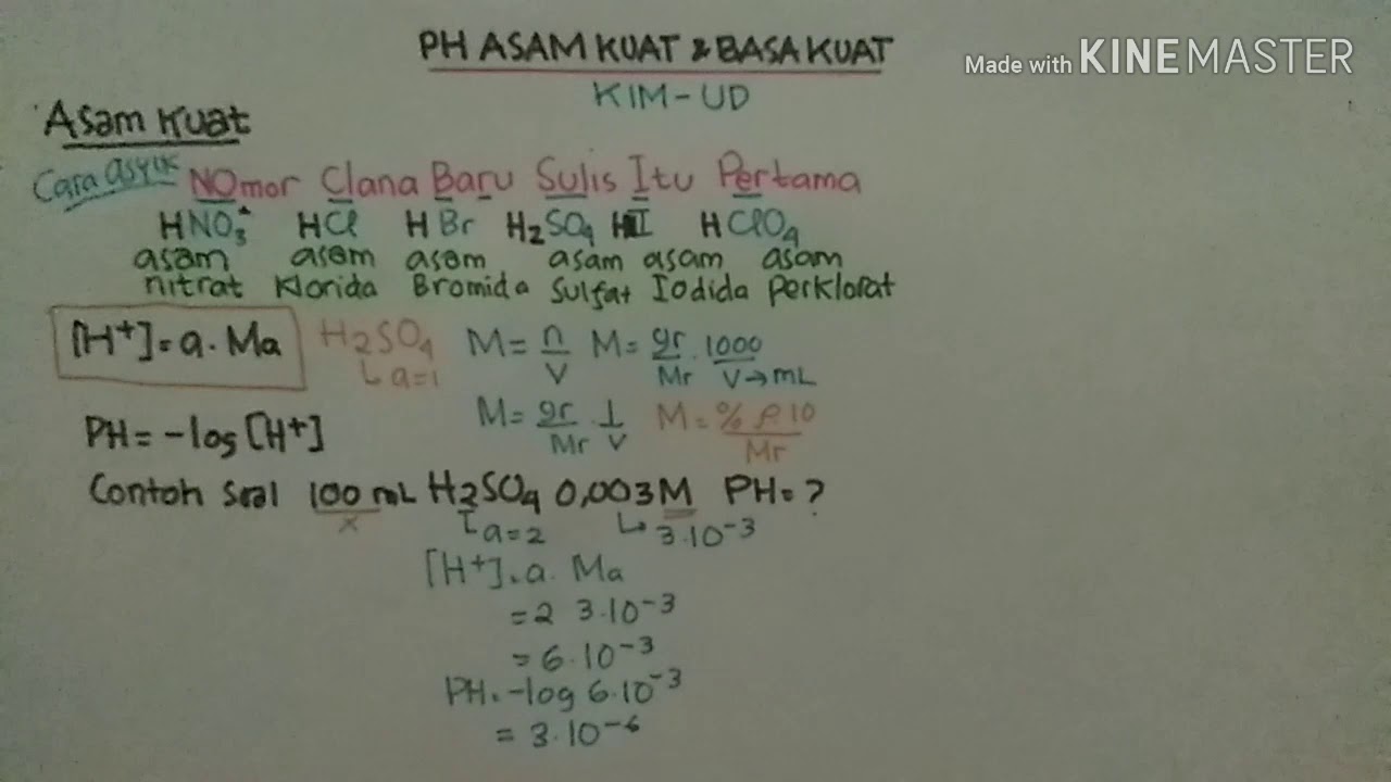 Detail Contoh Soal Ph Asam Lemah Nomer 5