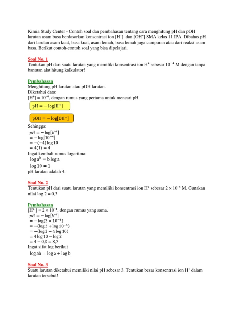 Detail Contoh Soal Ph Basa Kuat Nomer 29