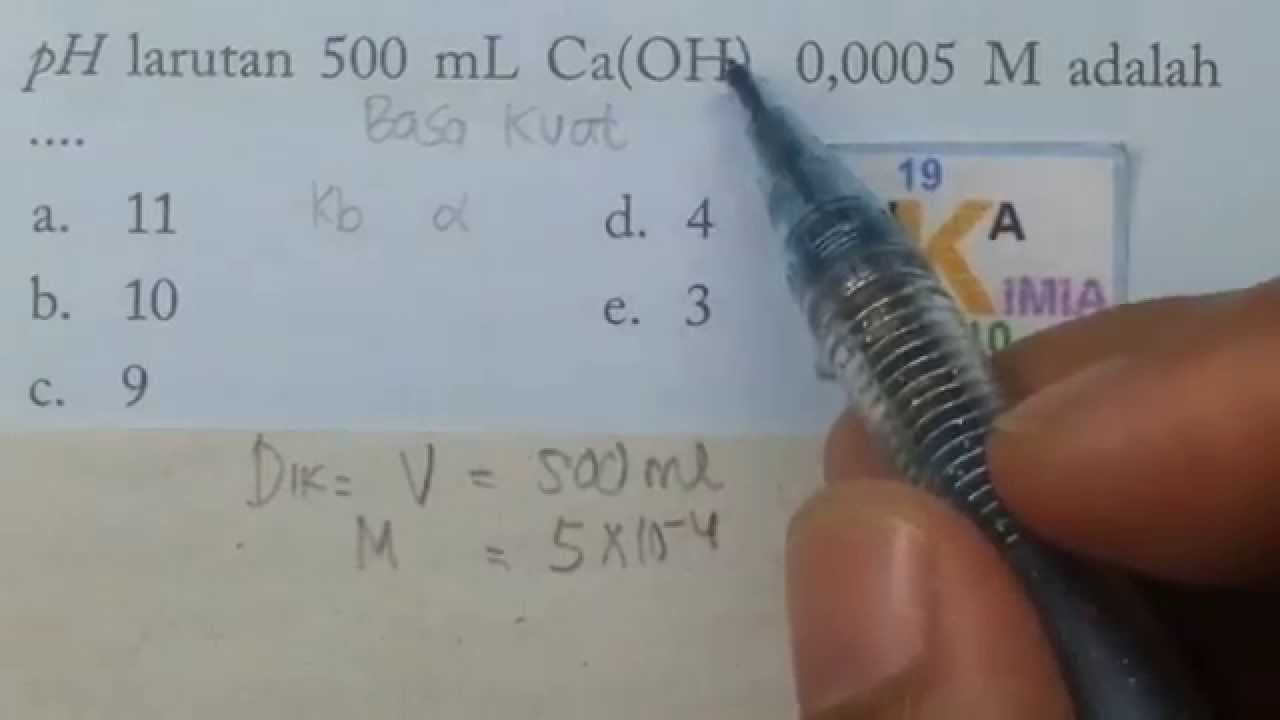 Detail Contoh Soal Ph Basa Kuat Nomer 39