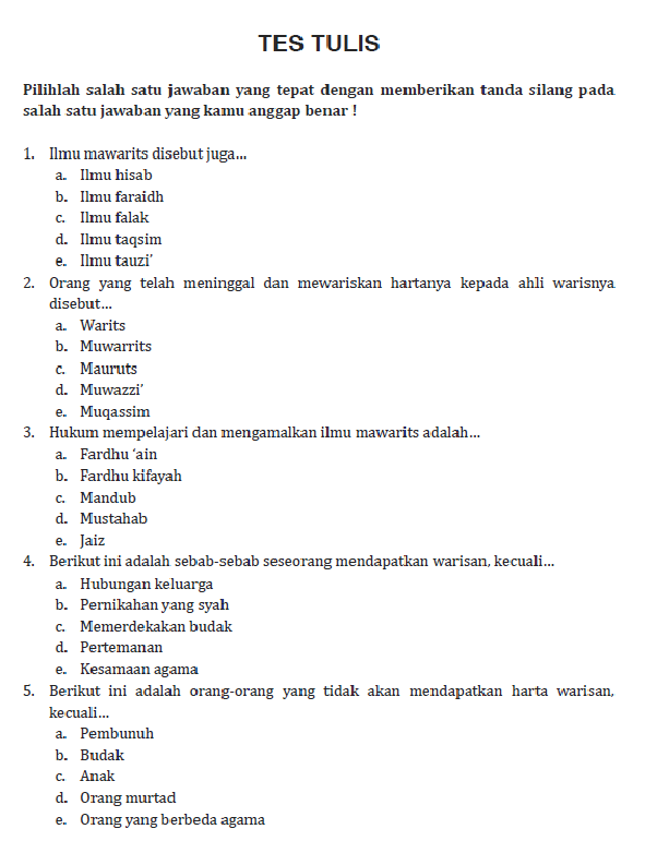 Detail Contoh Soal Pilihan Berganda Nomer 54