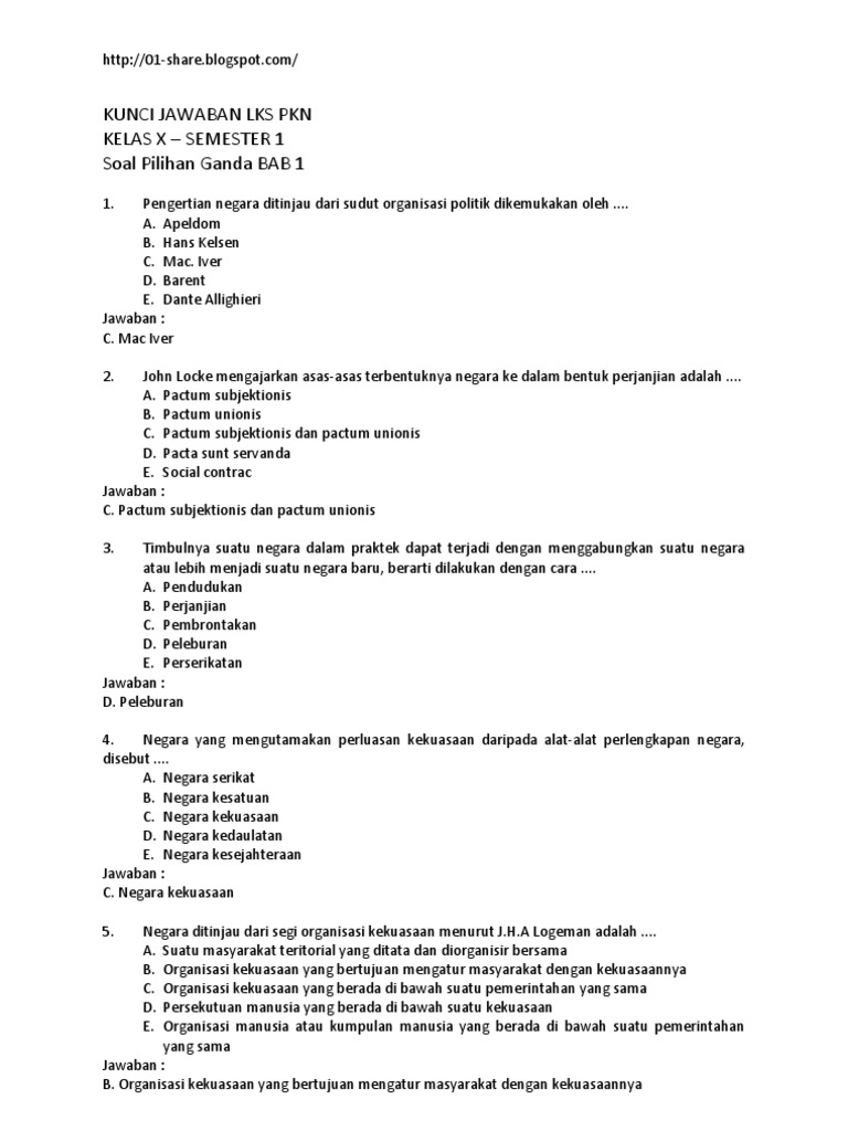 Detail Contoh Soal Pilihan Ganda Nomer 16