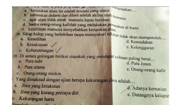 Detail Contoh Soal Pilihan Ganda Sd Nomer 33