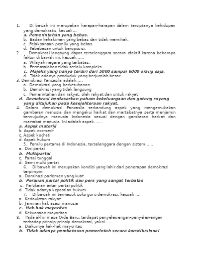 Detail Contoh Soal Pkn Nomer 44