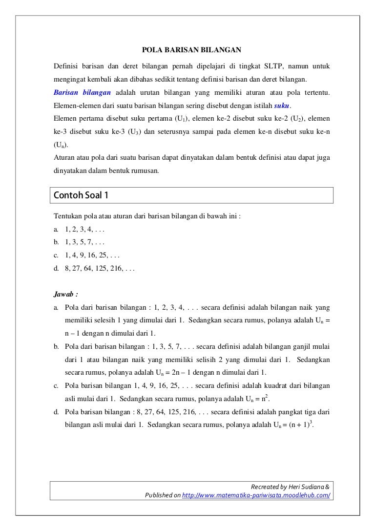 Detail Contoh Soal Pola Bilangan Fibonacci Nomer 31