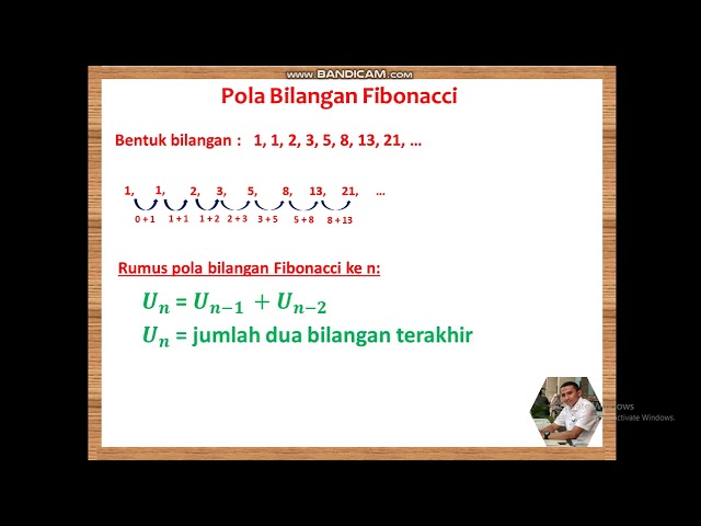 Detail Contoh Soal Pola Bilangan Fibonacci Nomer 7