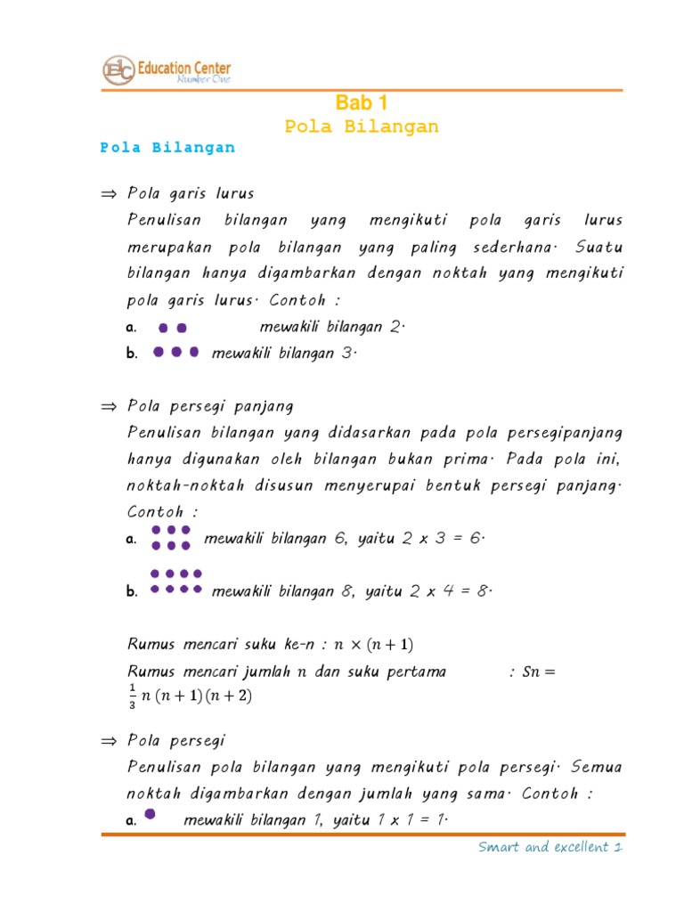 Detail Contoh Soal Pola Bilangan Kelas 8 Nomer 49