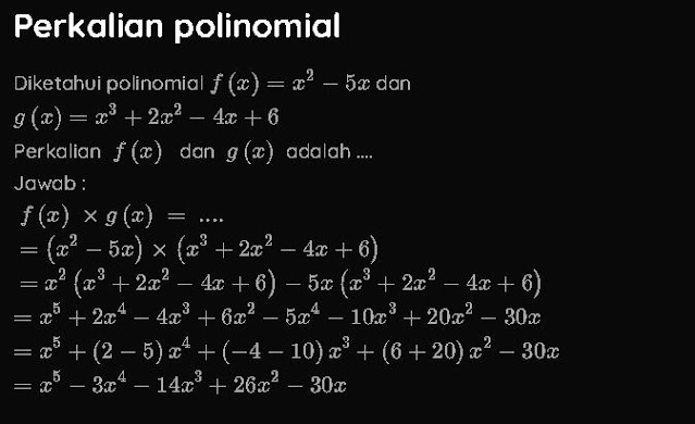 Detail Contoh Soal Polinomial Kelas 11 Nomer 7