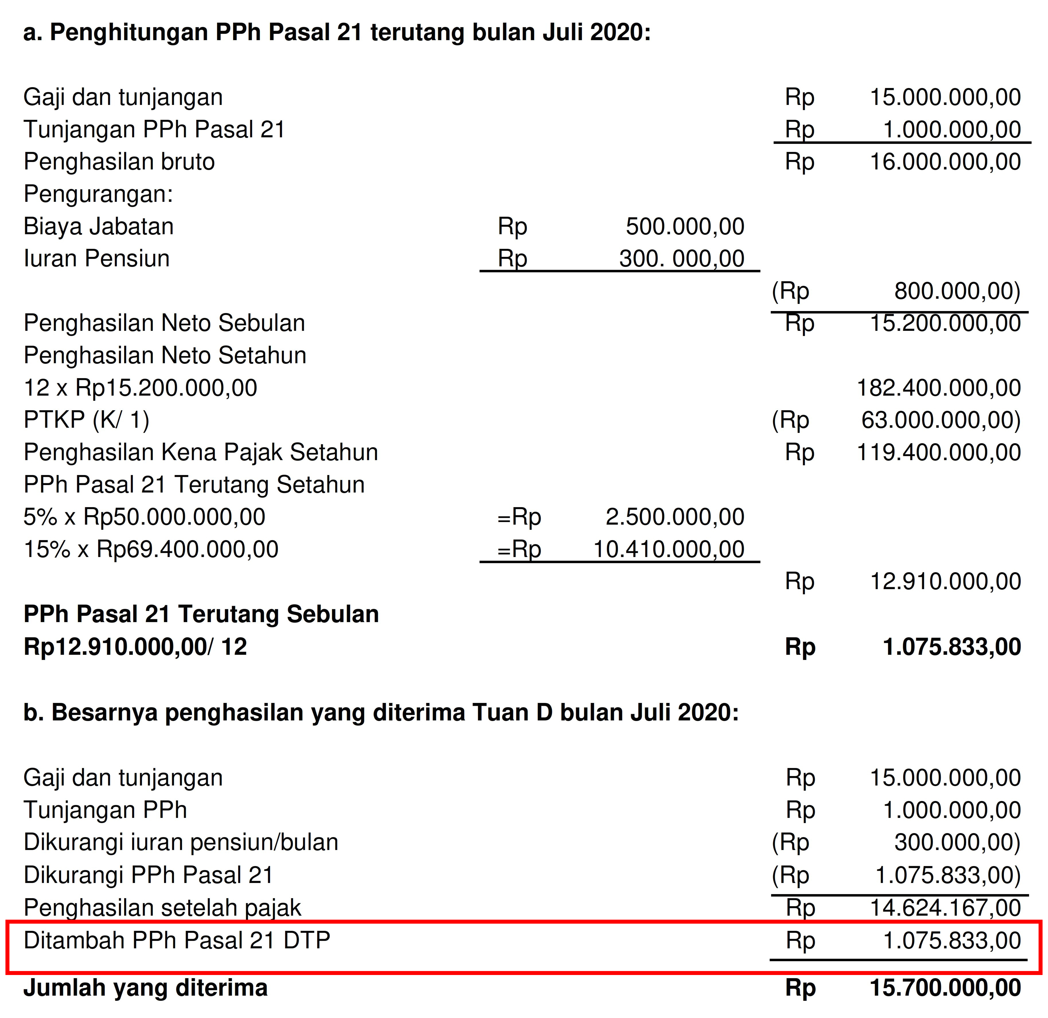 Detail Contoh Soal Pph 21 Nomer 21