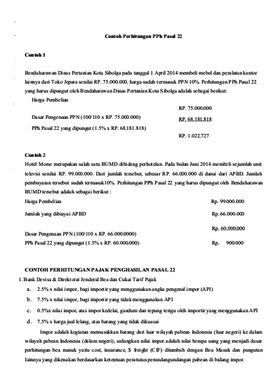 Detail Contoh Soal Pph 22 Nomer 32