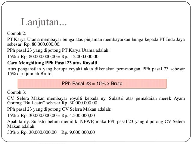 Detail Contoh Soal Pph 23 Nomer 25