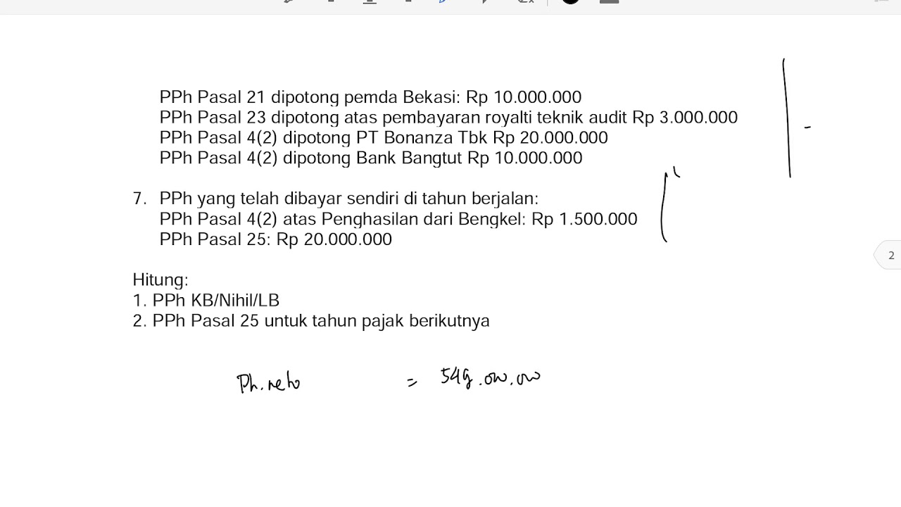 Detail Contoh Soal Pph 23 Nomer 40