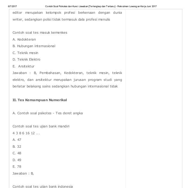 Detail Contoh Soal Ppm Nomer 25