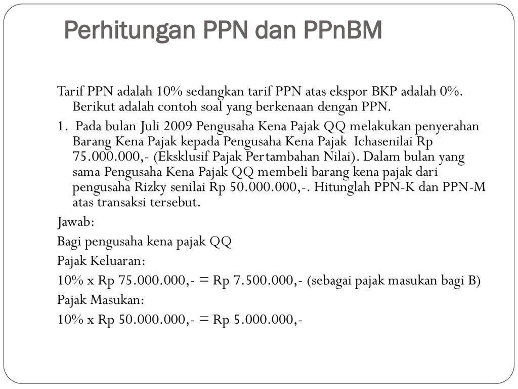 Detail Contoh Soal Ppn Nomer 24