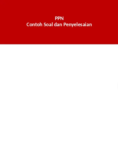 Detail Contoh Soal Ppn Nomer 43