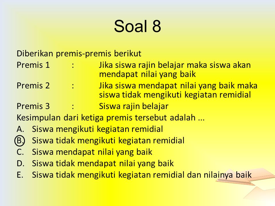 Detail Contoh Soal Premis Nomer 5