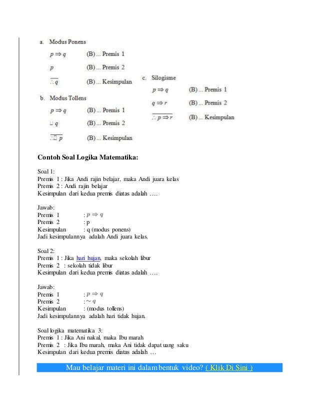 Detail Contoh Soal Premis Nomer 49