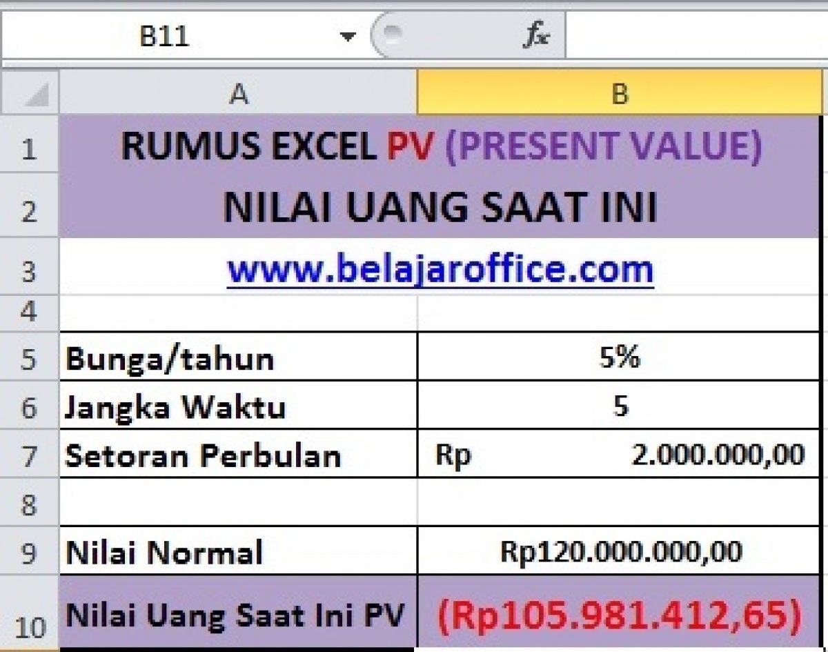 Detail Contoh Soal Present Value Nomer 47