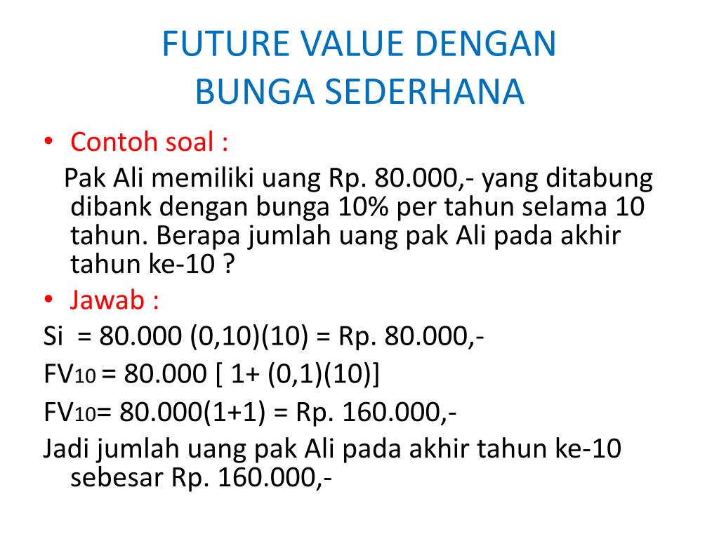 Detail Contoh Soal Present Value Nomer 9