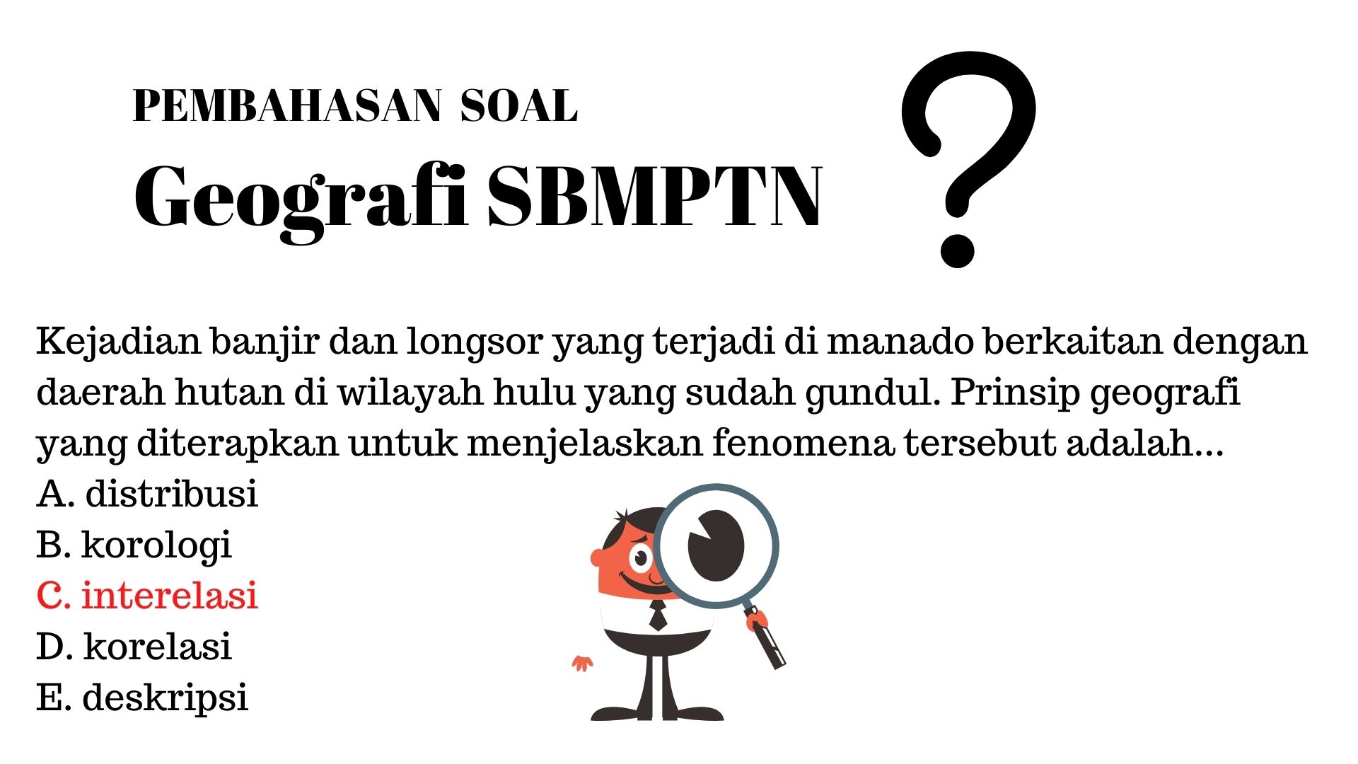 Detail Contoh Soal Prinsip Geografi Nomer 2