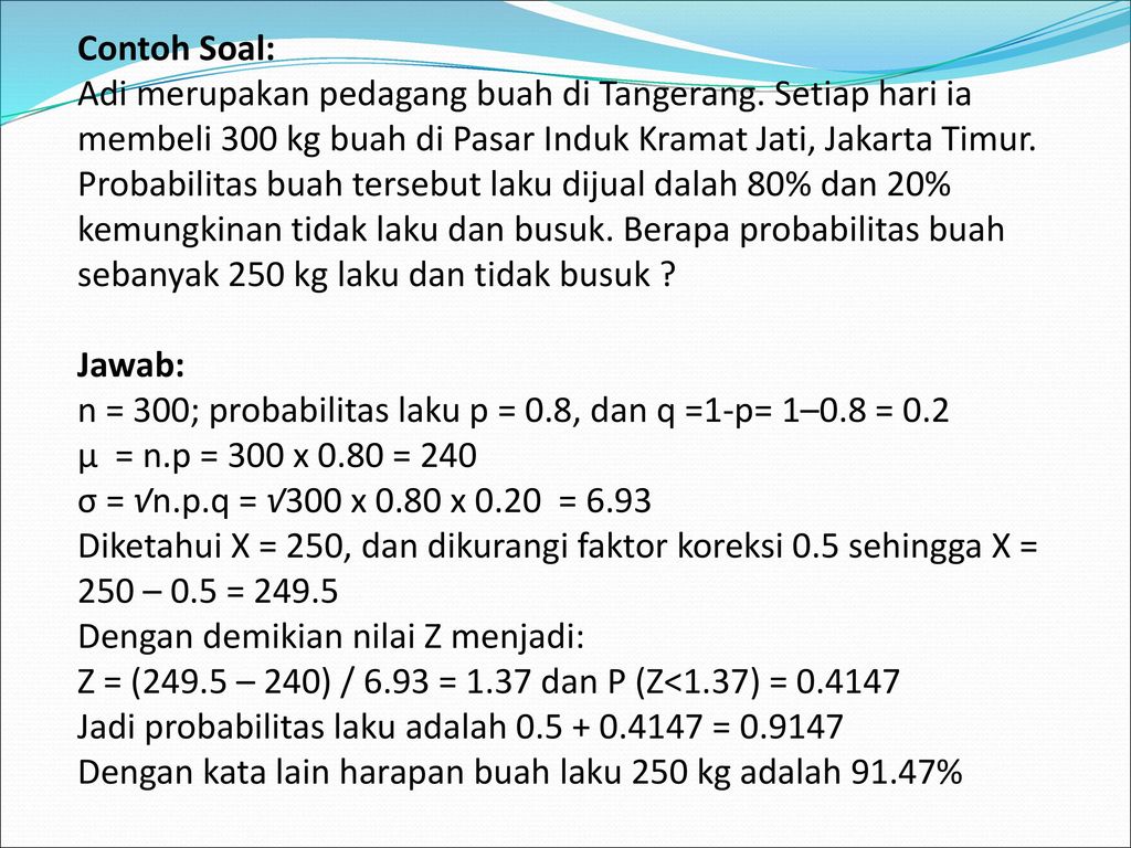 Detail Contoh Soal Probabilitas Nomer 15