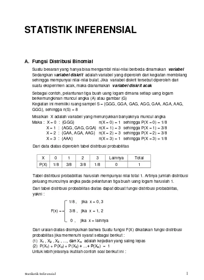 Detail Contoh Soal Probabilitas Binomial Nomer 18