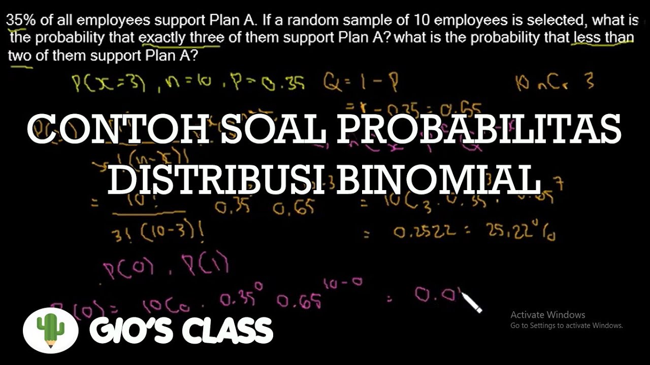 Detail Contoh Soal Probabilitas Binomial Nomer 23