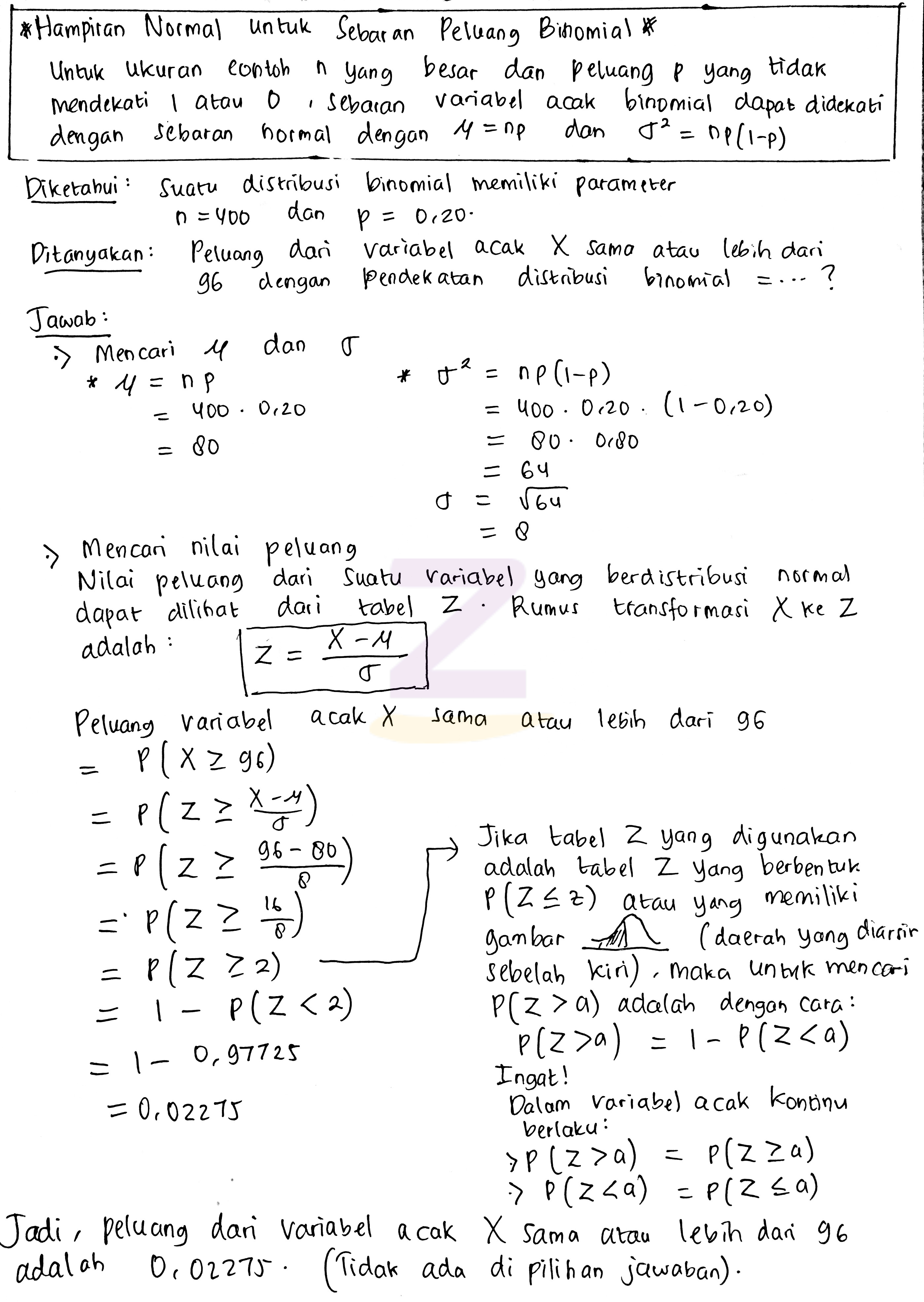 Detail Contoh Soal Probabilitas Binomial Nomer 8