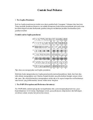Detail Contoh Soal Psikotes Deret Gambar Nomer 48