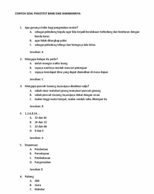 Detail Contoh Soal Psikotes Gambar Nomer 27