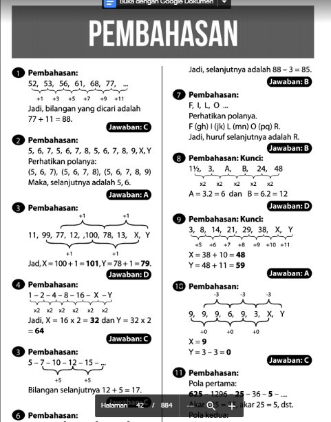 Detail Contoh Soal Psikotes Matematika Nomer 23