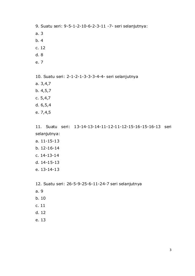 Detail Contoh Soal Psikotes Smp Nomer 19