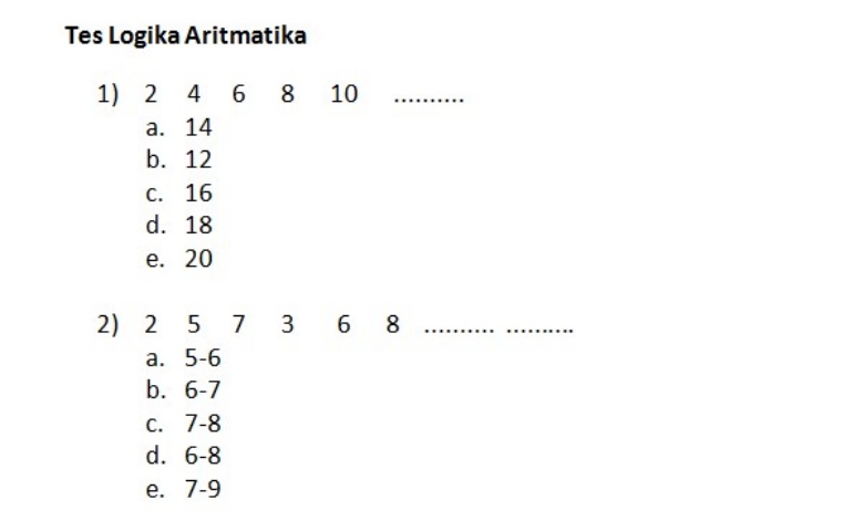 Detail Contoh Soal Psikotest Gambar Nomer 36