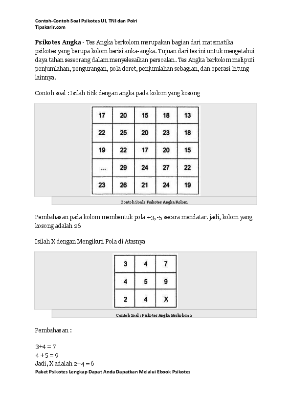 Detail Contoh Soal Psikotest Gambar Nomer 40