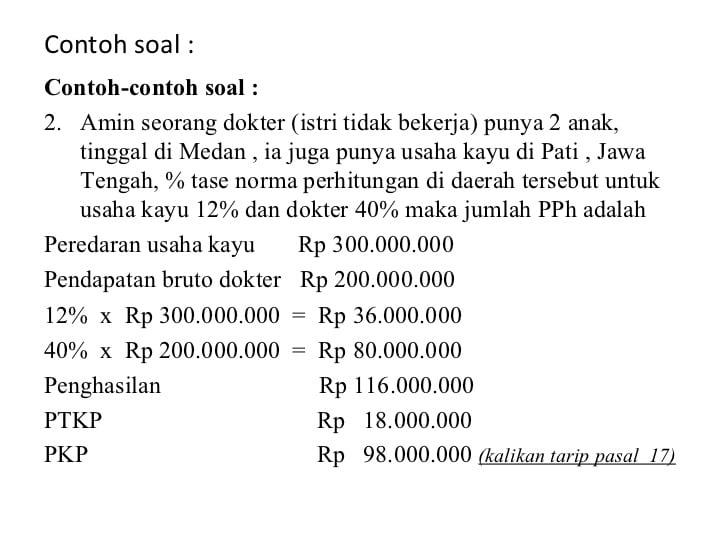 Detail Contoh Soal Ptkp Nomer 13