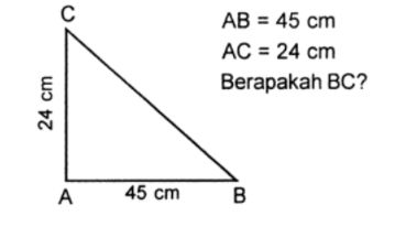 Detail Contoh Soal Pythagoras Dan Penyelesaiannya Nomer 5