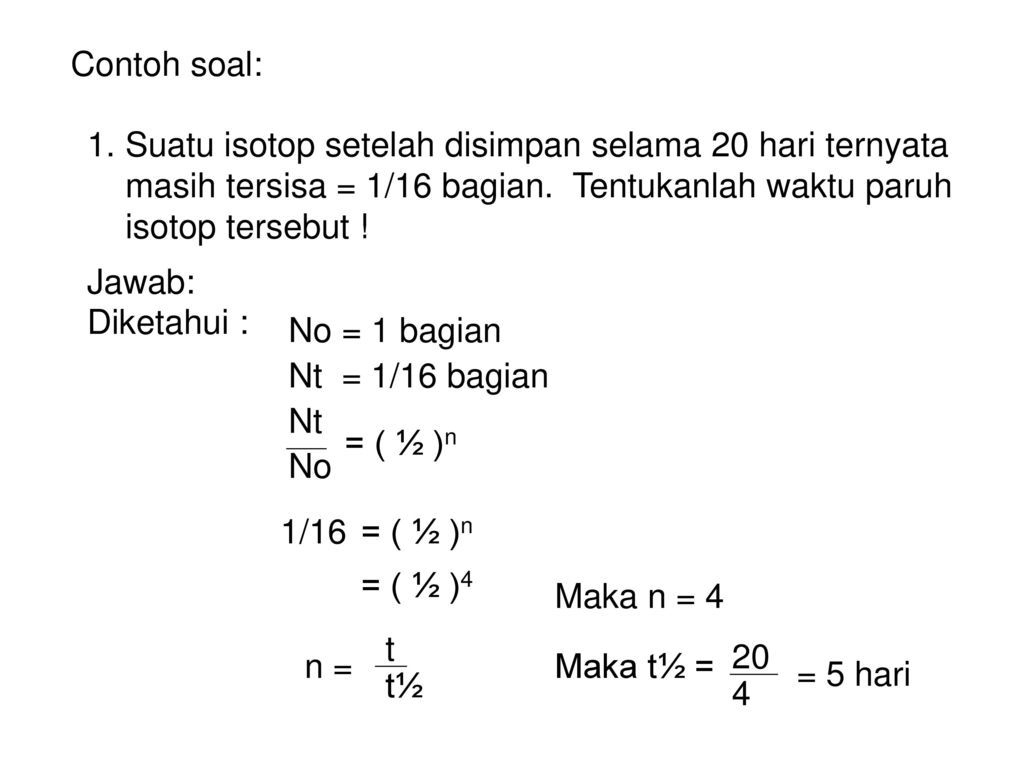 Detail Contoh Soal Radioaktivitas Nomer 8