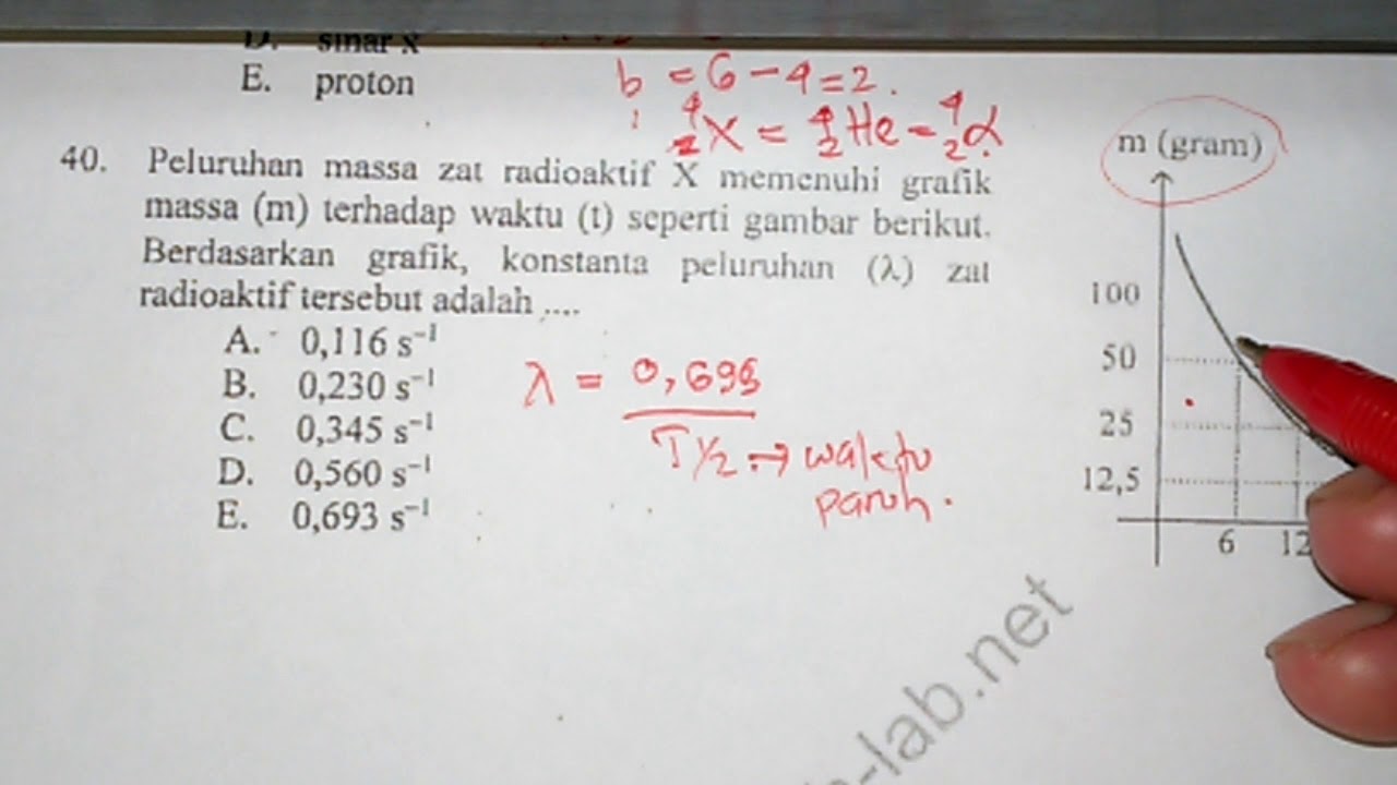 Detail Contoh Soal Radioaktivitas Nomer 28