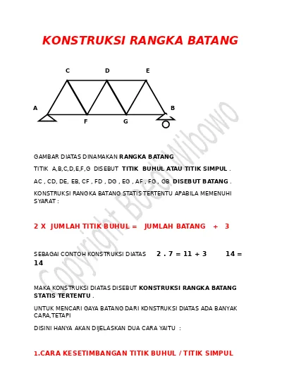 Detail Contoh Soal Rangka Batang Nomer 20