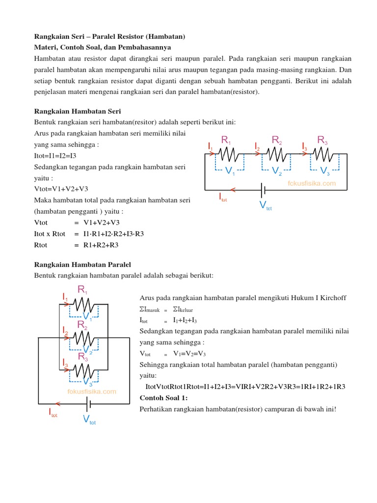 Detail Contoh Soal Rangkaian Paralel Nomer 38