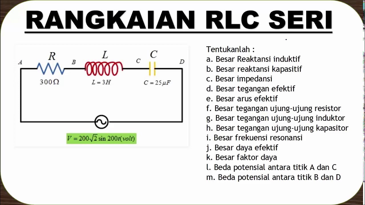 Detail Contoh Soal Rangkaian Rlc Nomer 6