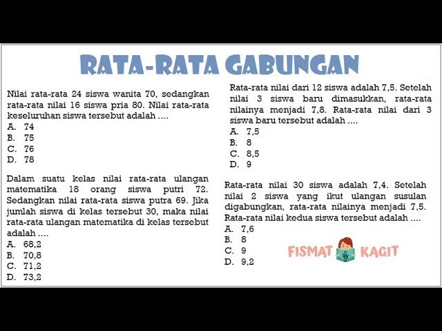 Detail Contoh Soal Rata Rata Nomer 11